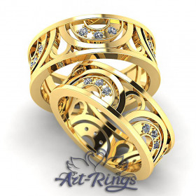 Парные обручальные кольца Арт. 465