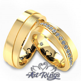 Парные обручальные кольца Арт. 580