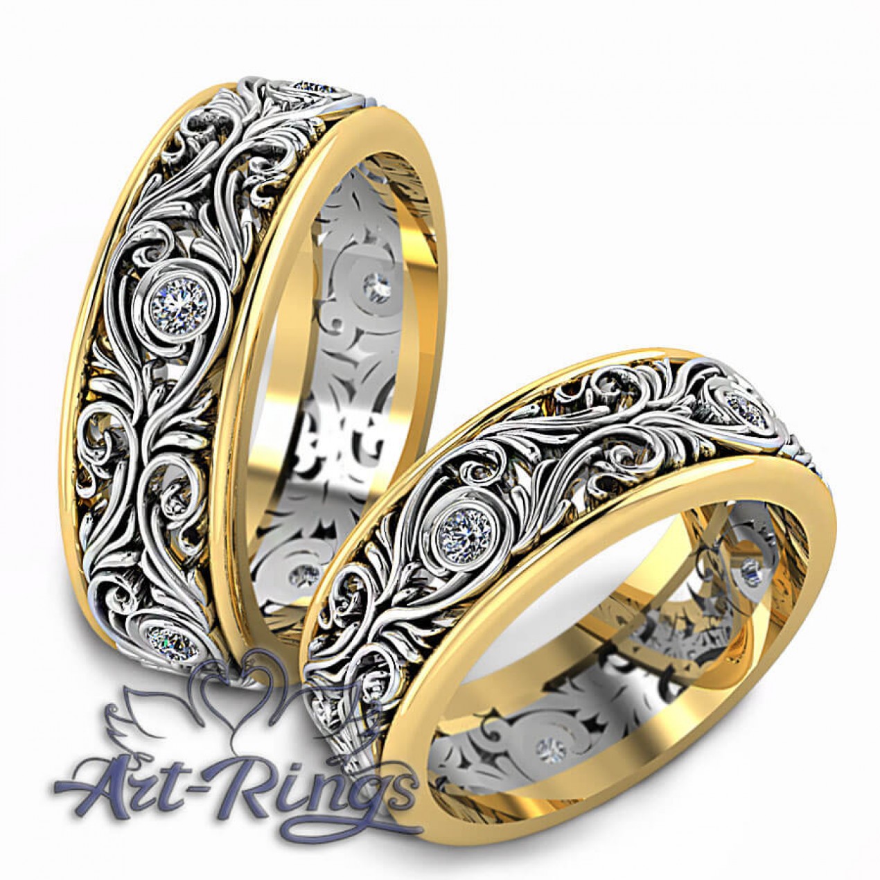 Парные обручальные кольца Арт. 832